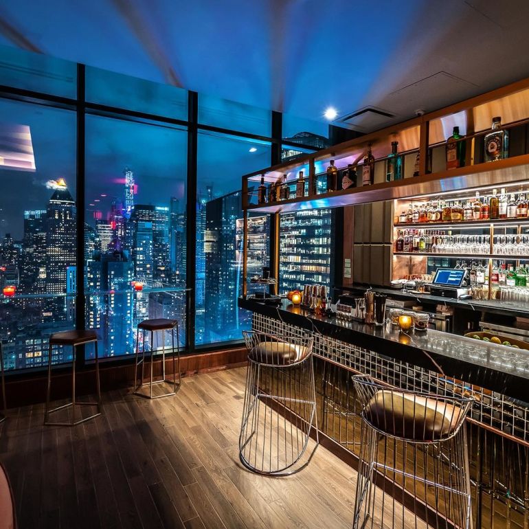 A Bar With A View Of The City And The City